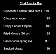 Chai Snacks Bar menu 1