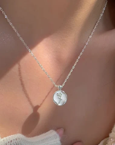 Rose Ronde Ketting Vrouwen Design. - 0