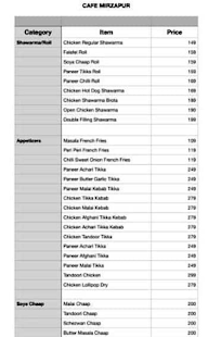 Cafe Mirzapur menu 4