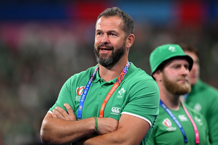 Ireland coach Andy Farrell after their Rugby World Cup France match against Scotland at Stade de France on Saturday.