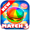 Burger Match 3 HD 2017 - Connect Food Puzzle Game icon