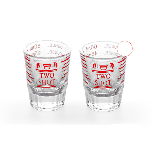 Title 6, American Espresso Cup, Ounce Measuring Cup, Gla...