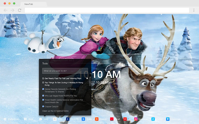 Frozen Popular Movies New Tabs HD Themes