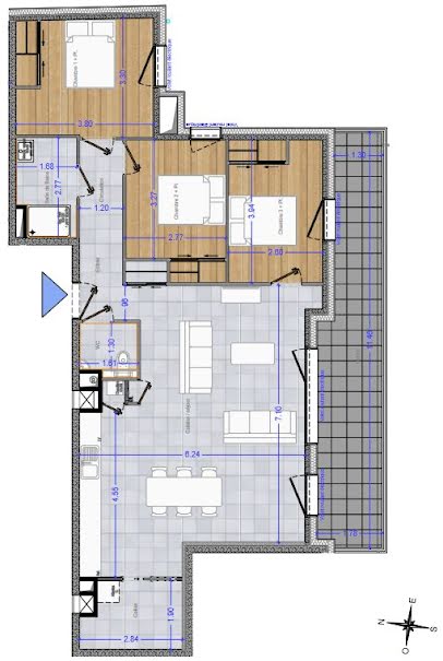 Vente appartement 4 pièces 93 m² à Cluses (74300), 370 000 €