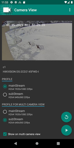 Screenshot IP Camera Viewer