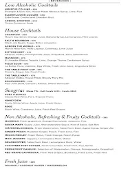 The Table menu 7