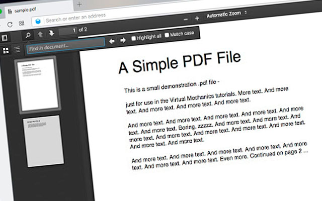 Portable PDF reader