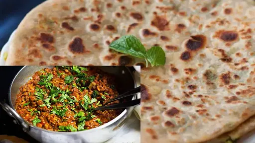 Paratha (2 Pieces) + Veg Tadka