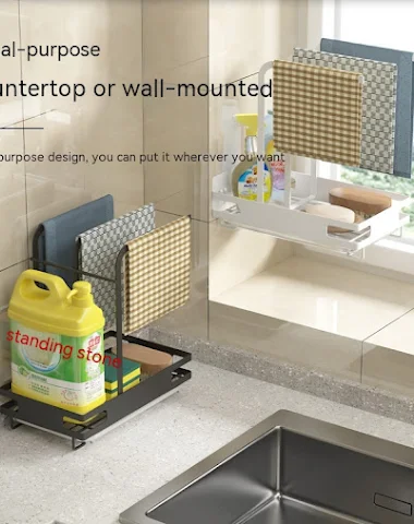 New Kitchen Rag Rack Punch-free Wal - 2