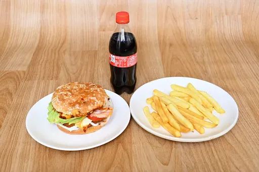 Aloo Tikki Burger + Small Fries + Small Coke