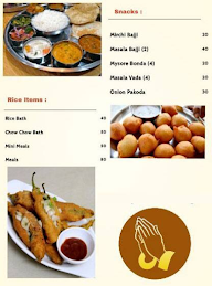 S.S Rao's Upahara menu 2