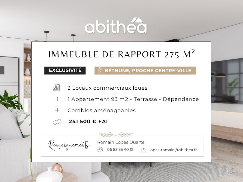 Vente maison  275 m² à Bethune (62400), 241 500 €