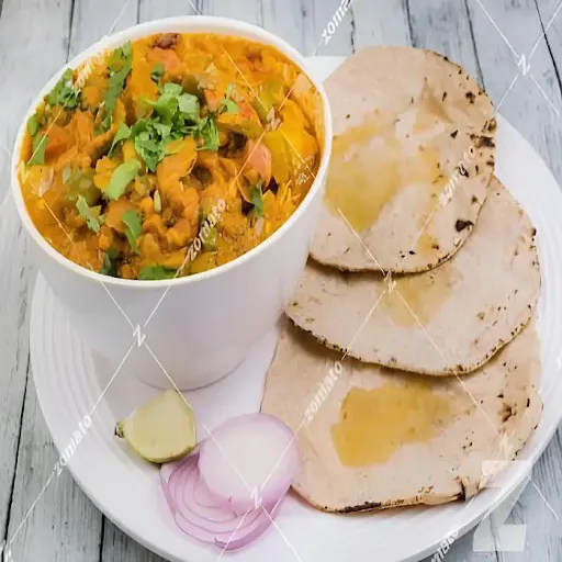 Gujarati Sabji + 5 Tawa Roti