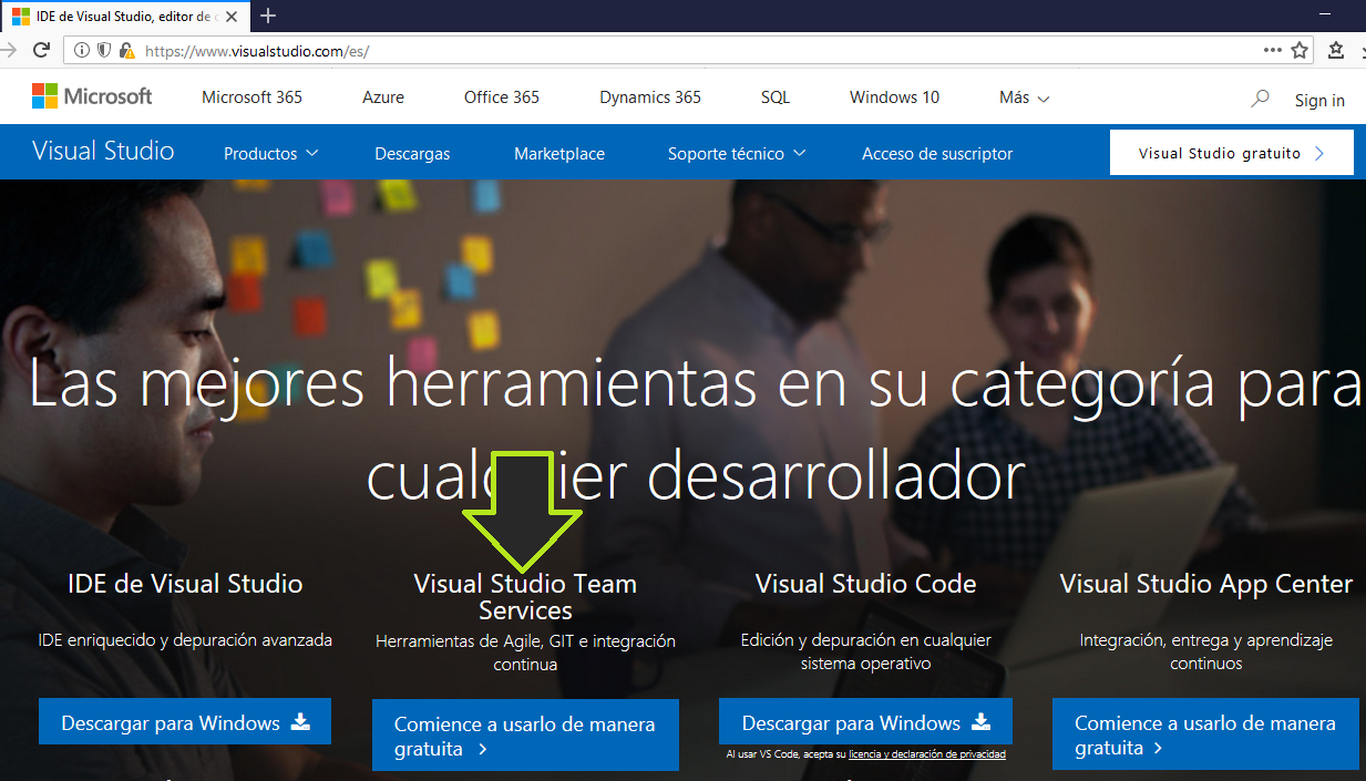 Visual studio team services