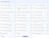 Kake Walk menu 2