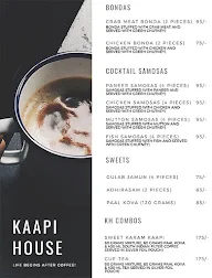 Kaapi House menu 2