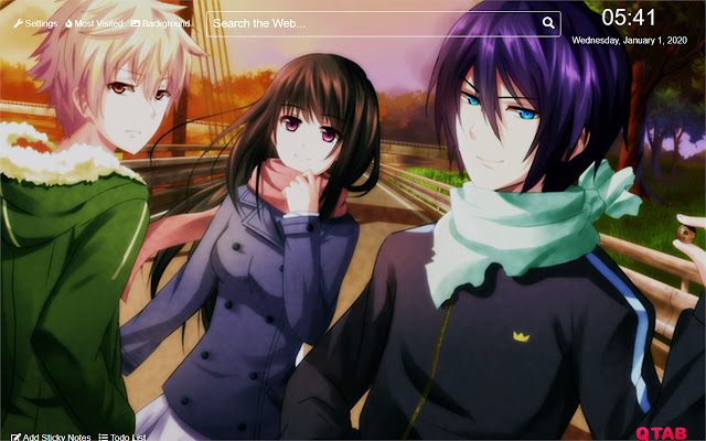 Noragami Yukine Wallpaper for New Tab