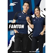 Áo Polo Nam Nữ, Áo Thun Có Cổ Tay Ngắn Phong Cách Thể Thao Thời Trang Năng Động Riki Famton - Dungcusport