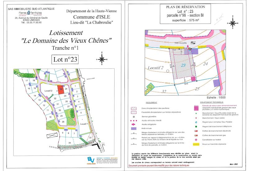  Vente Terrain à bâtir - à Isle (87170) 