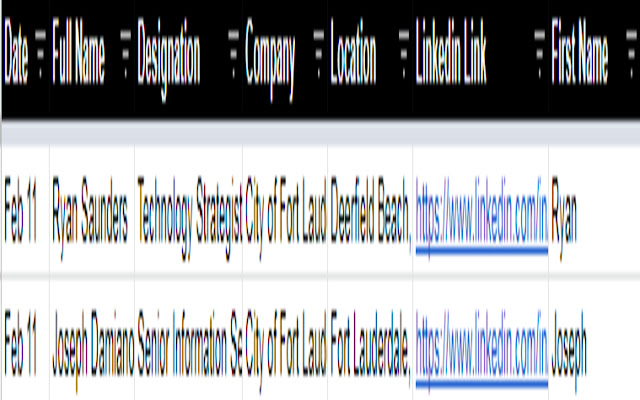 LinkedIn user info scraper for Google Sheets