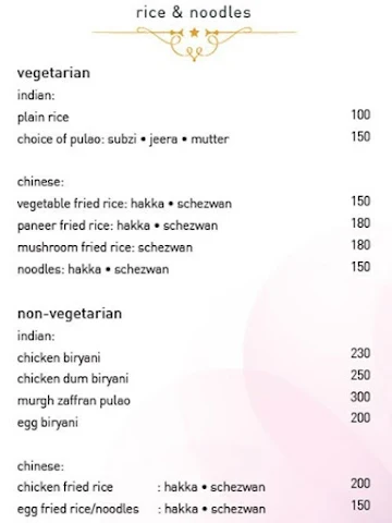 Mandara -  Imera Spa & Resort menu 