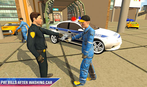 Police Car Parking - Smart Gas Guzzler Wash