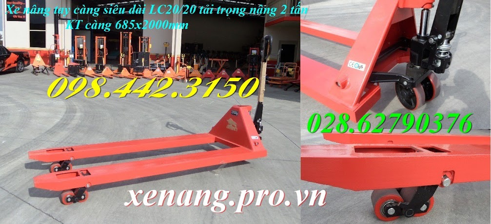 Xe nâng tay siêu dài 2000mm