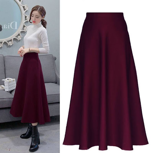Title 7, Womens Elastic High Waist Slim Skirt Flatterin...