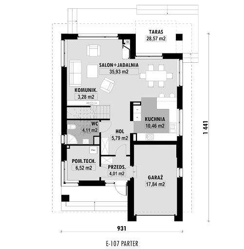 E-107 - Rzut parteru