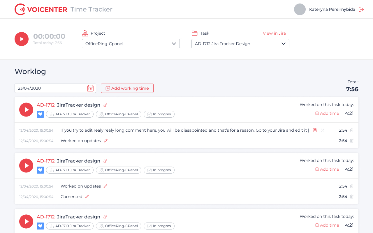 Jira Time Tracker Preview image 5