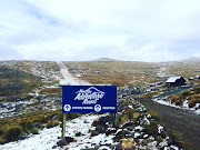 There was a light smattering of snow at the Afriski resort in Lesotho on May 3, 2018. 