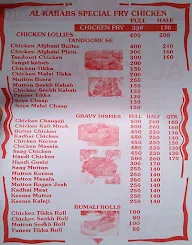 Al-Kabab's menu 3