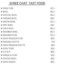 Shree Chat Fast Food menu 1