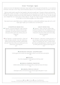 Long & Short - InterContinental menu 3