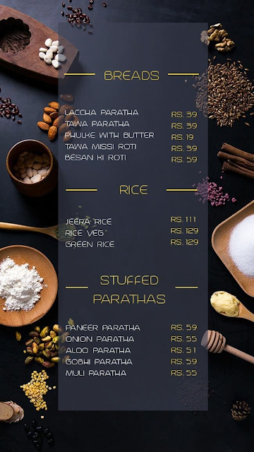 Masala Tadka menu 