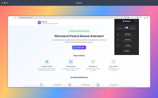 Pixzens Screenshot Beautifier