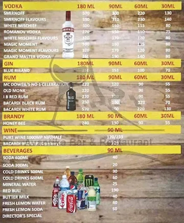 Damini Restaurant and Bar menu 