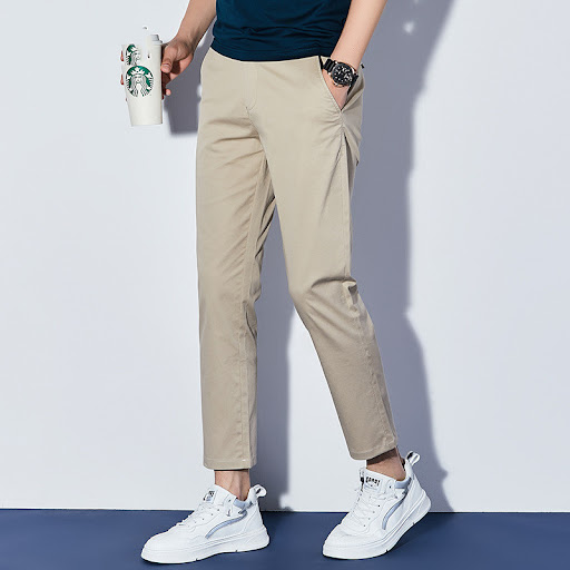 Title 2, Mens Korean Style Business Casual Pants 9 Minu...