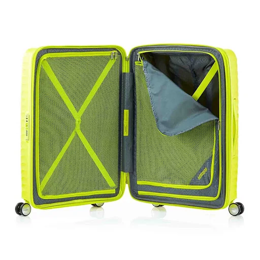 Vali kéo Squasem AMERICAN TOURISTER màu vàng Neon size M