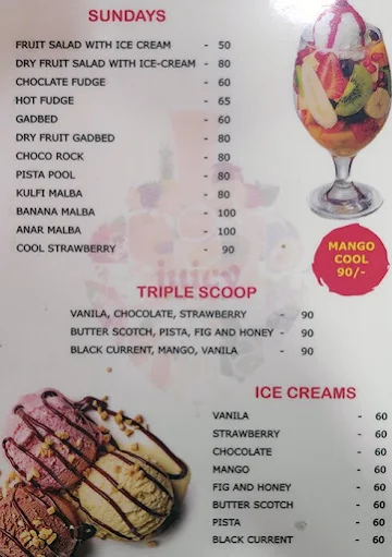 Juicy menu 