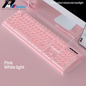 Bàn Phím Gaming K200 Led Xuyên Chữ Có 4 Màu Hồng, Xanh , Trắng, Đen.bảo Hành Lỗi 1 Đổi 1 - Bmvaudio