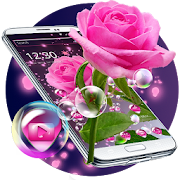 Pink Rose Love Theme for Valentine  Icon