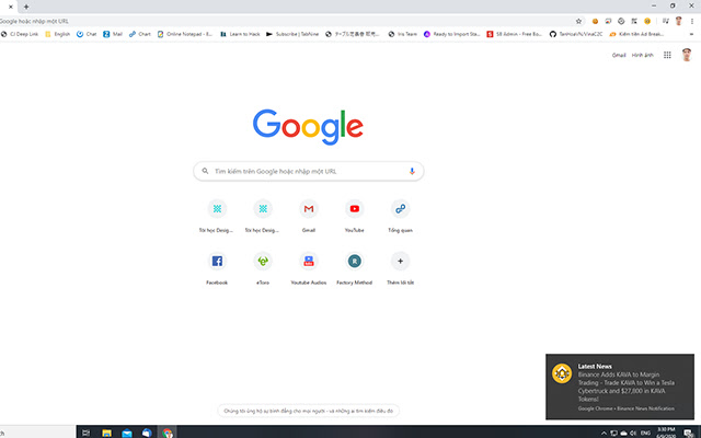 Binance News Notification chrome extension