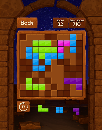 Block Puzzle Night in Egypt Block Tiles game mode