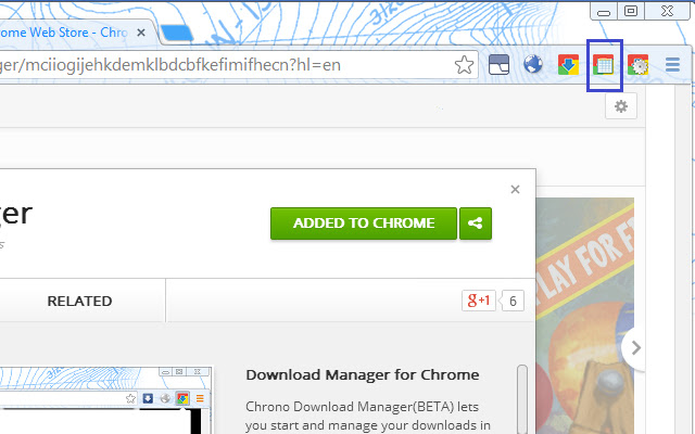 Chrono Manager Button chrome extension