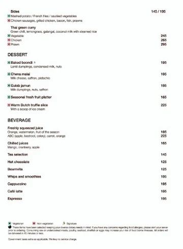 Kava Kitchen & Bar - Fairfield By Marriott menu 