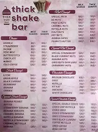 Thick Shake Bar menu 1