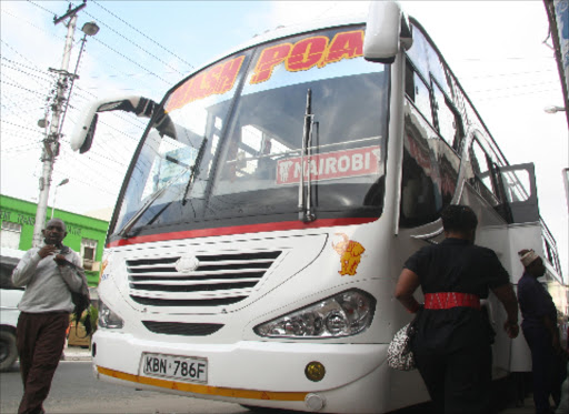 Passengers boarding a Mash bus. Photo/File