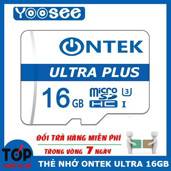 Thẻ Nhớ Microsd Ontek Ultra 16Gb Cho Camera Yoosee