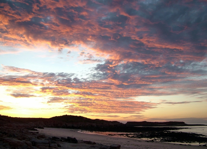 Tramonto su Dampier Peninsula di deep